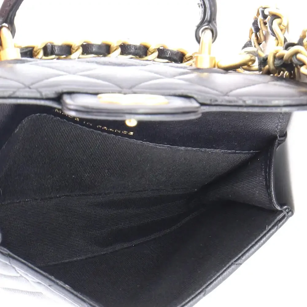 Chanel Top Handle Flap Coin Purse With #266303C29B